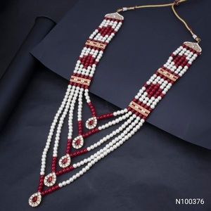 Delightful Gold Plated Pearl Layer Necklace
